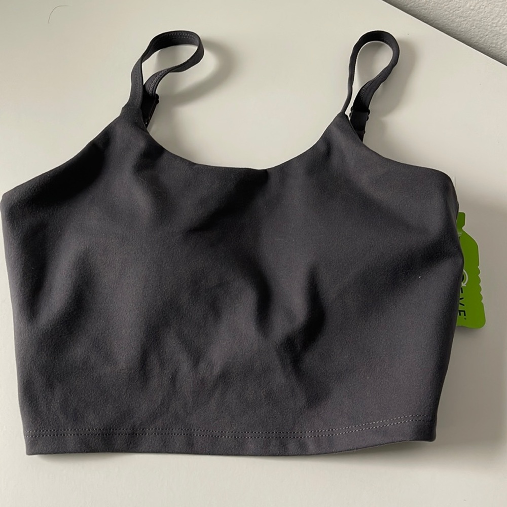 Paragon fitwear crop with built in sports bra size small